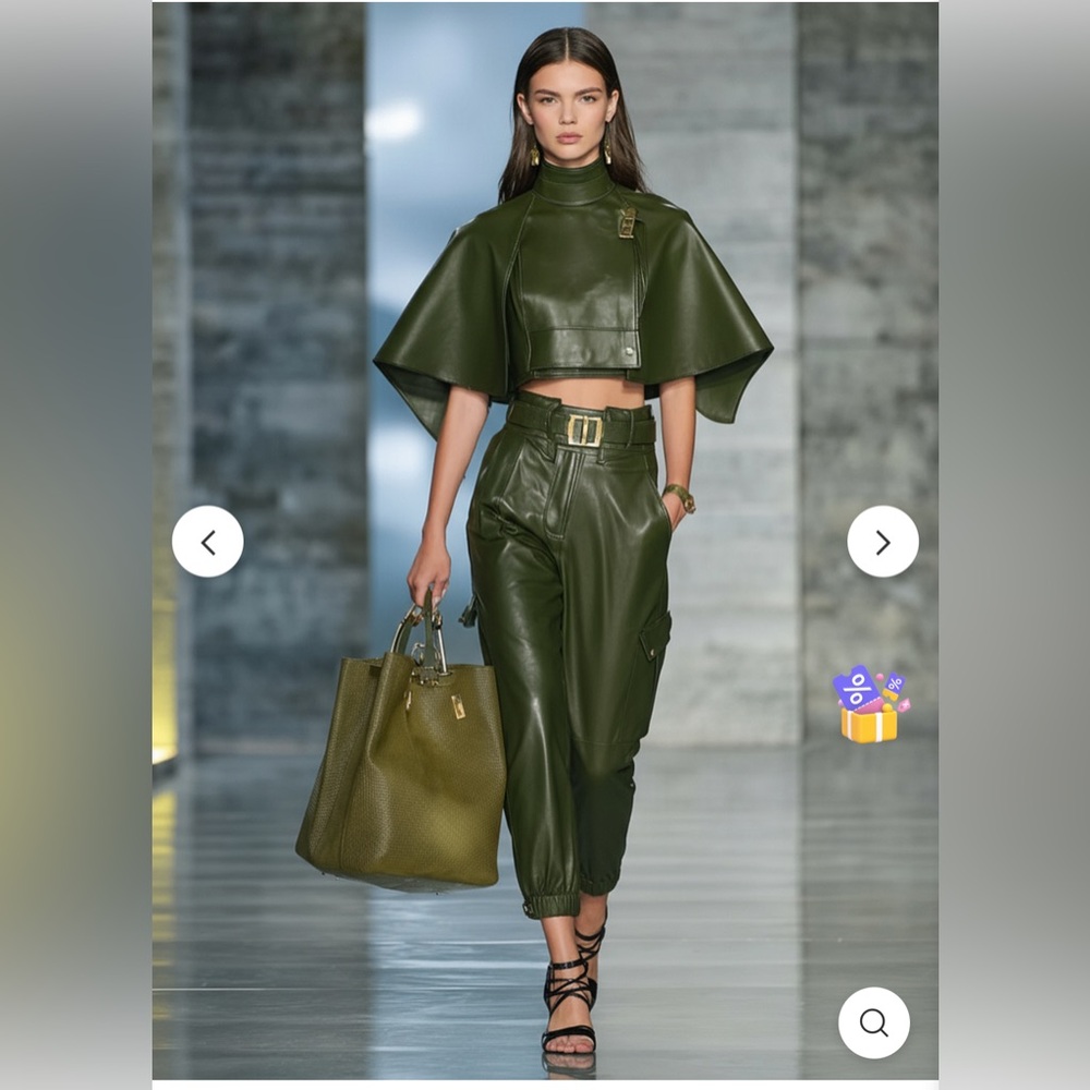 Stylish Olive Green Set